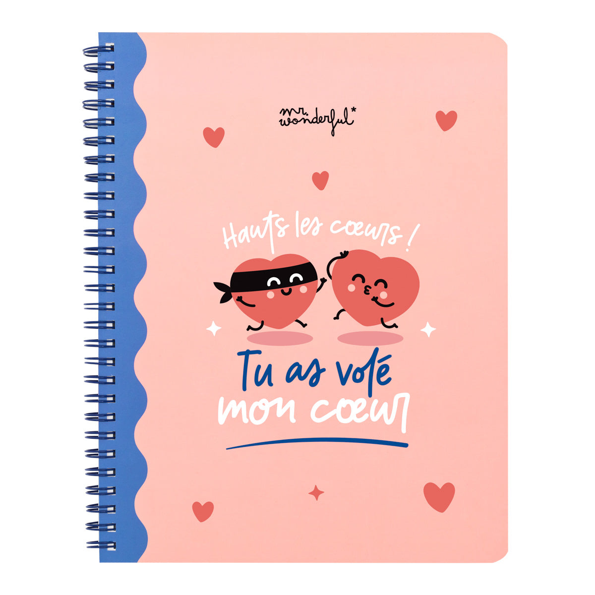 Cahier A5 - Hauts les coeurs ! Tu as fait voler mon cœur 