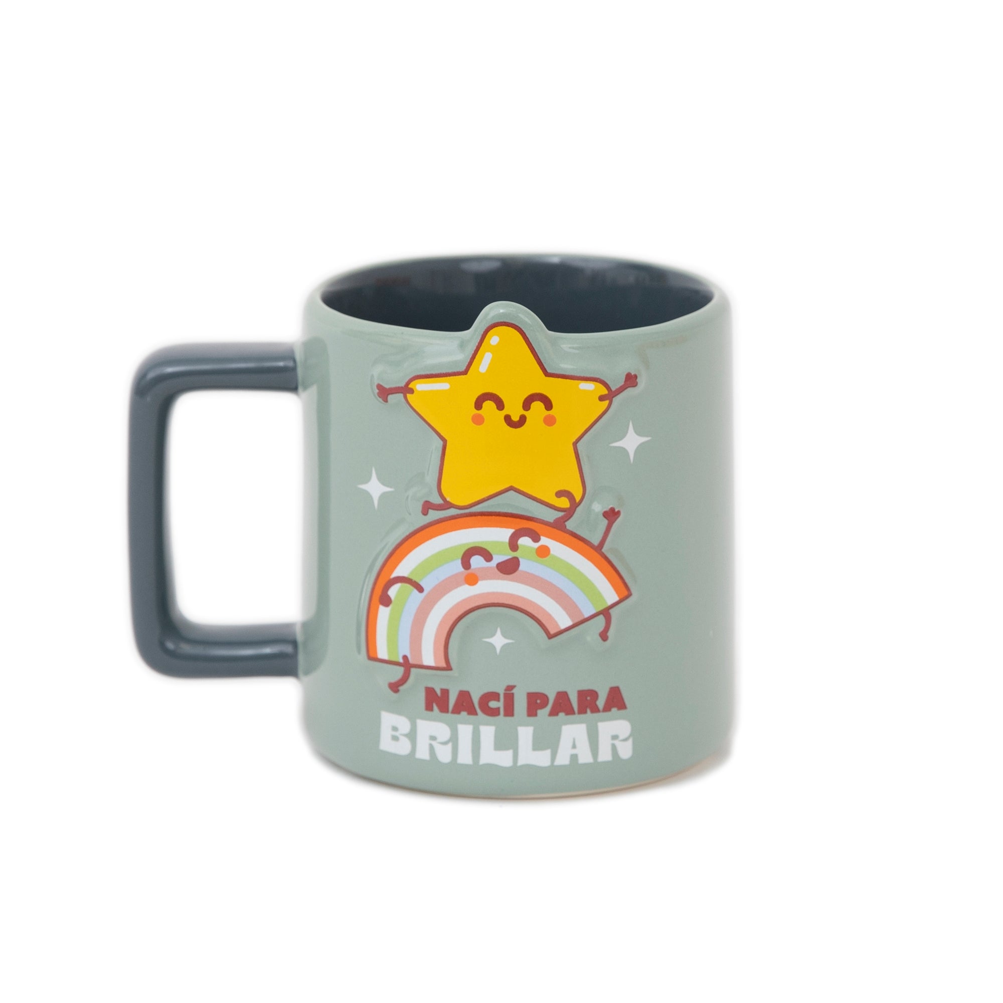 Taza 3D estrella y arcoíris - Nací para brillar | Mr.Wonderful