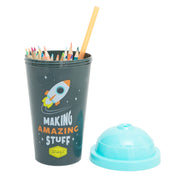 Set de 24 lápices de colores con portalápices Mr. Wonderful - Making amazing stuff
