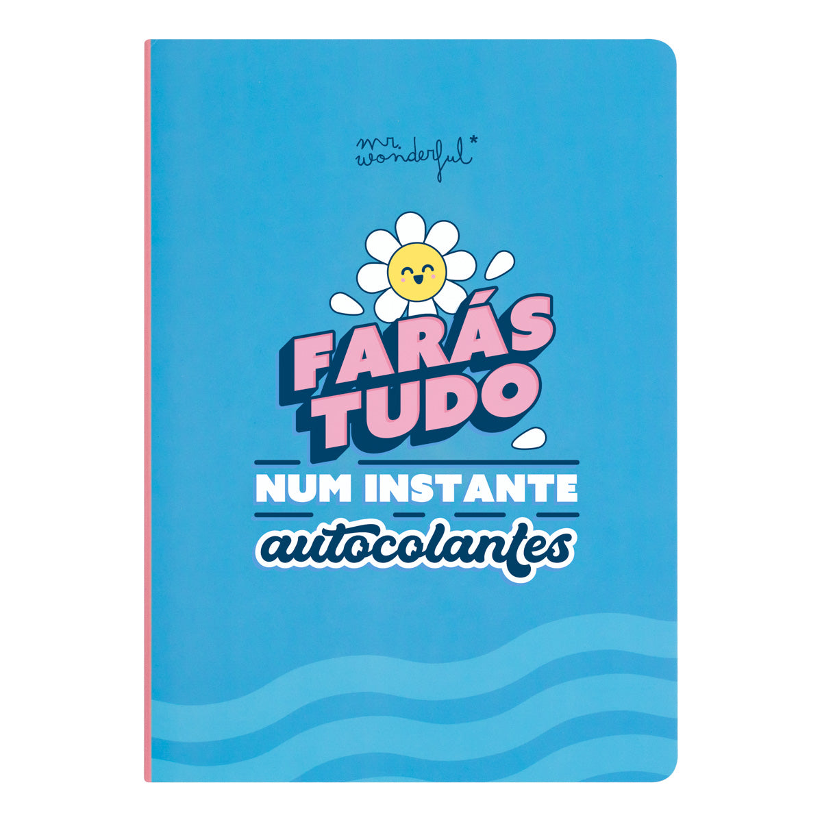 Caderno com notas adesivas e autocolantes Mr. Wonderful - Farás tudo num instante com estes autocolantes