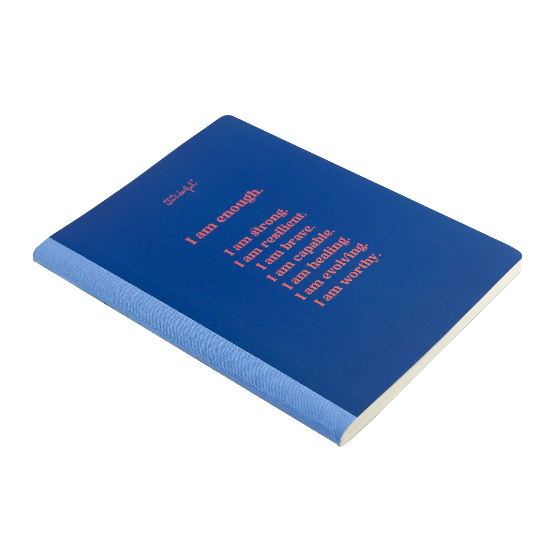 Libreta A5 Mr. Wonderful para regalar a mujeres con mensaje I am enough