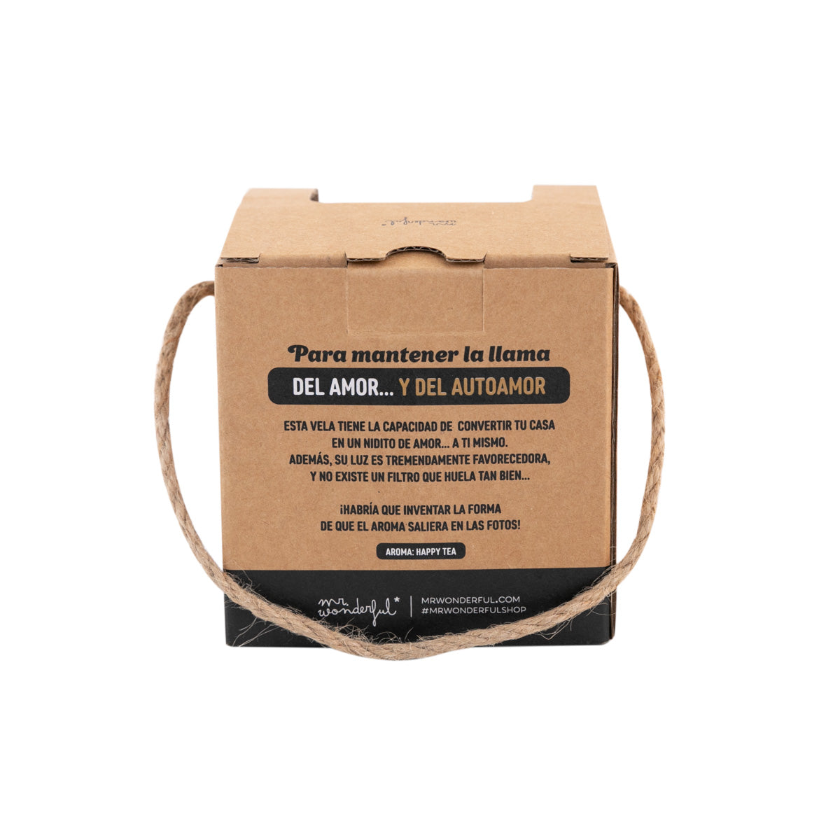 Vela con aroma a "qué suerte tenerte"