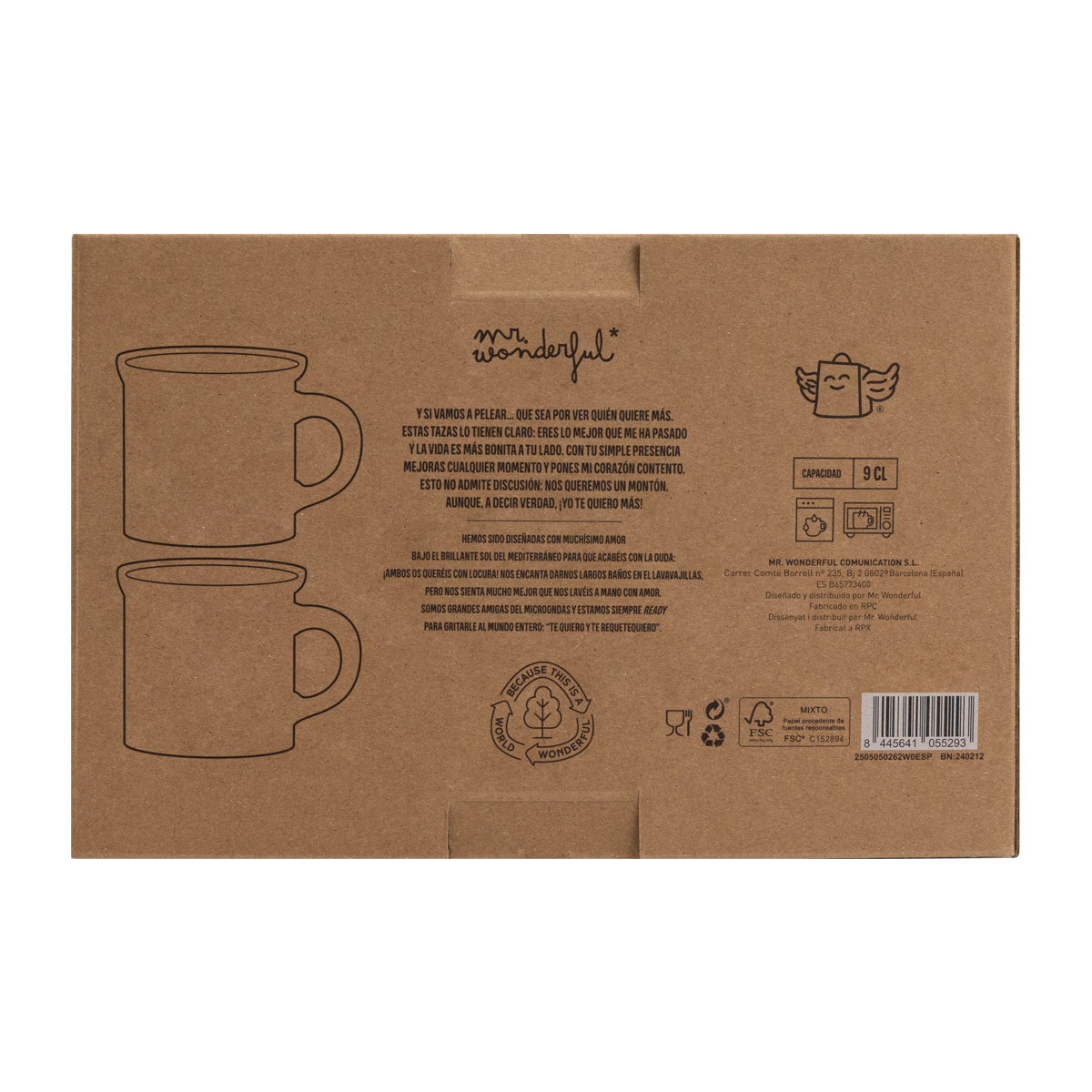Set de 2 tazas espresso para presumir de amor del bueno