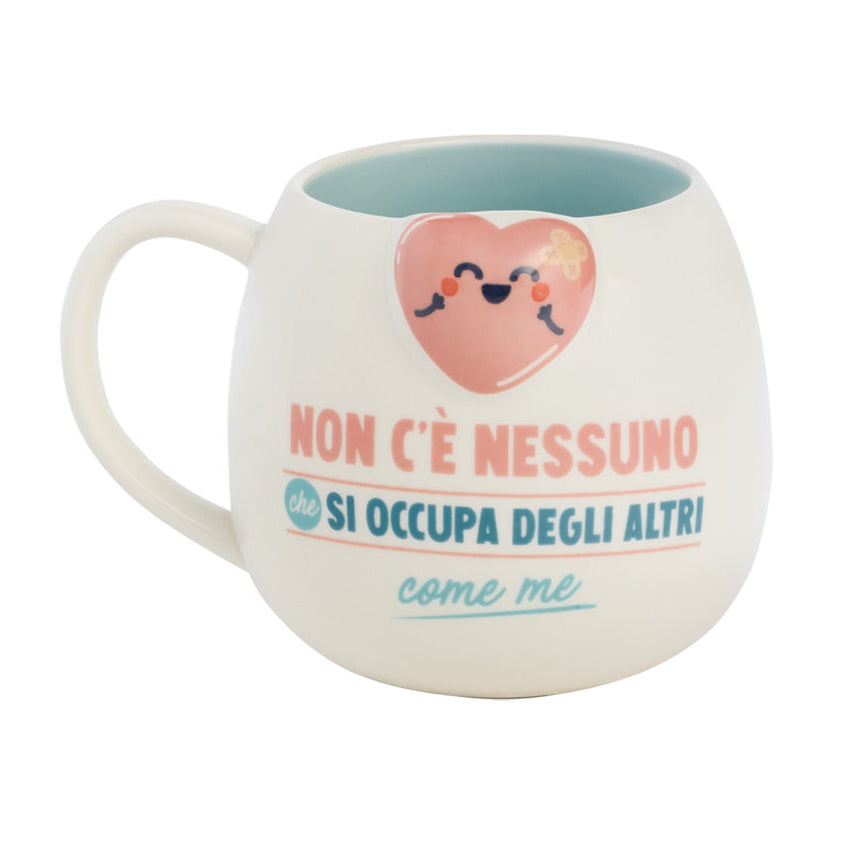Tazza con messaggio per le infirmiere in italiano Mr. Wonderful - Non c’è nessuno che si occupa degli altri come me