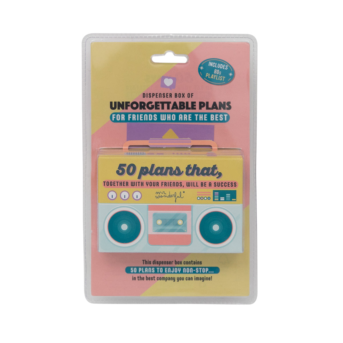 Dispenser box of plans that, together with your friends, will be a success