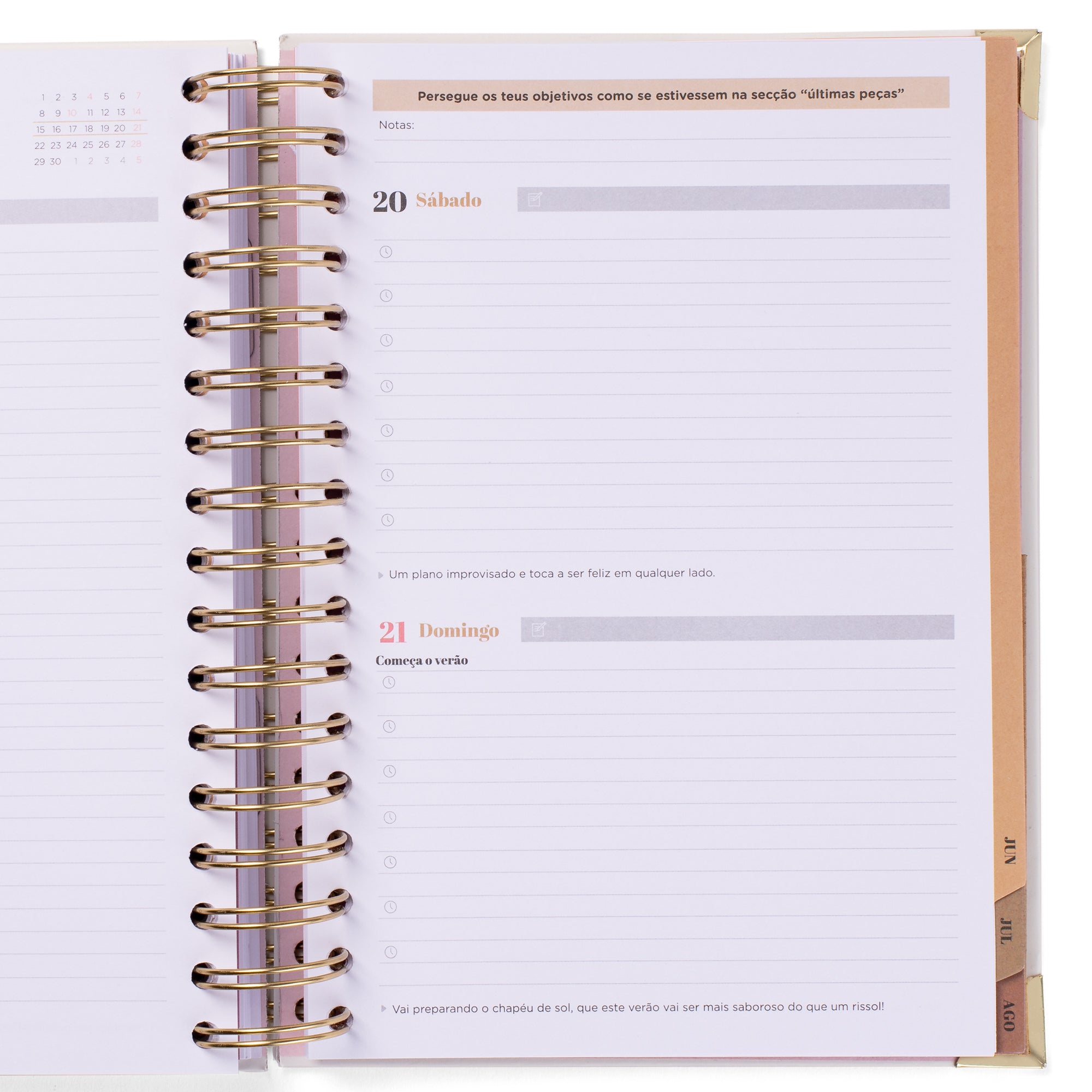 Agenda Office 2025-26 Diária - A vida é AGORA