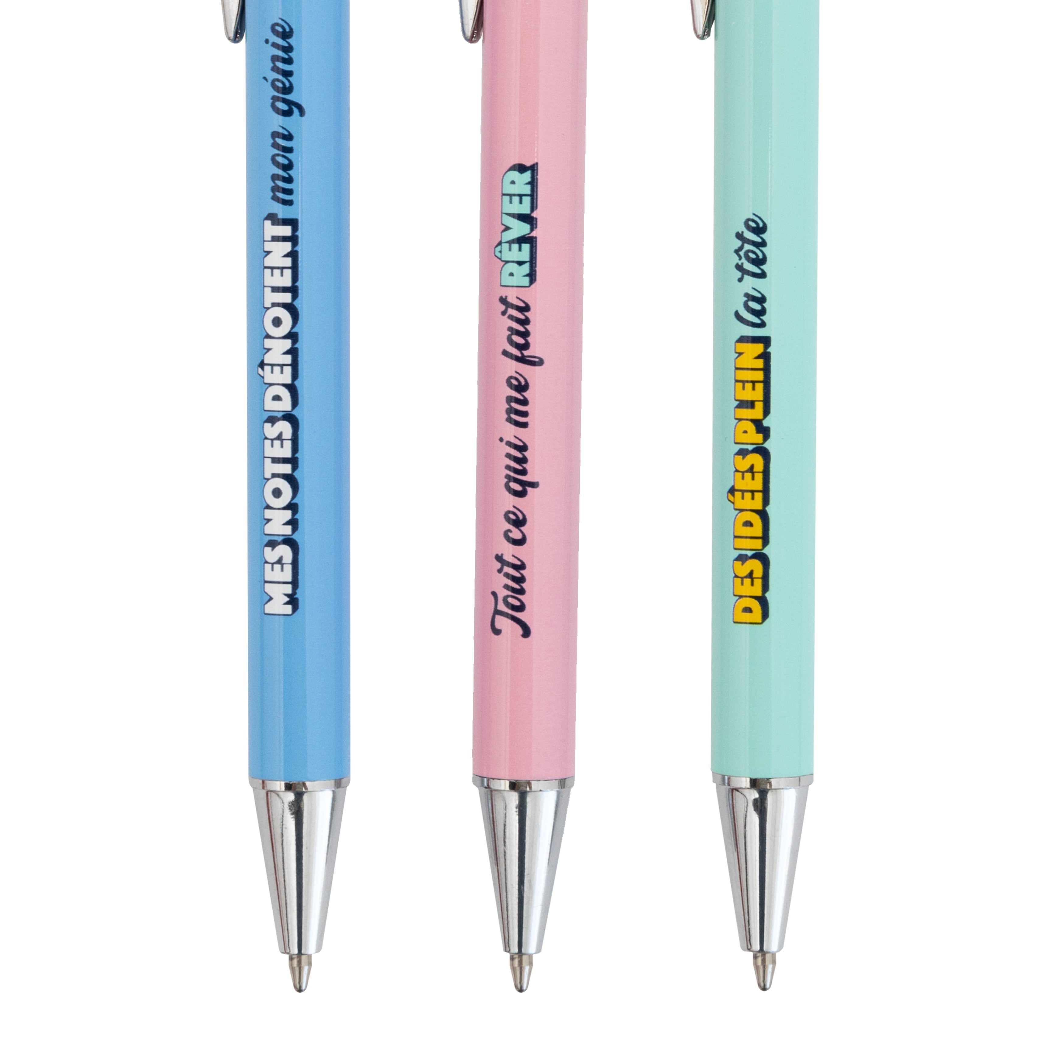 Lot de 3 stylos pour visière haut et réaliser ses rêves 