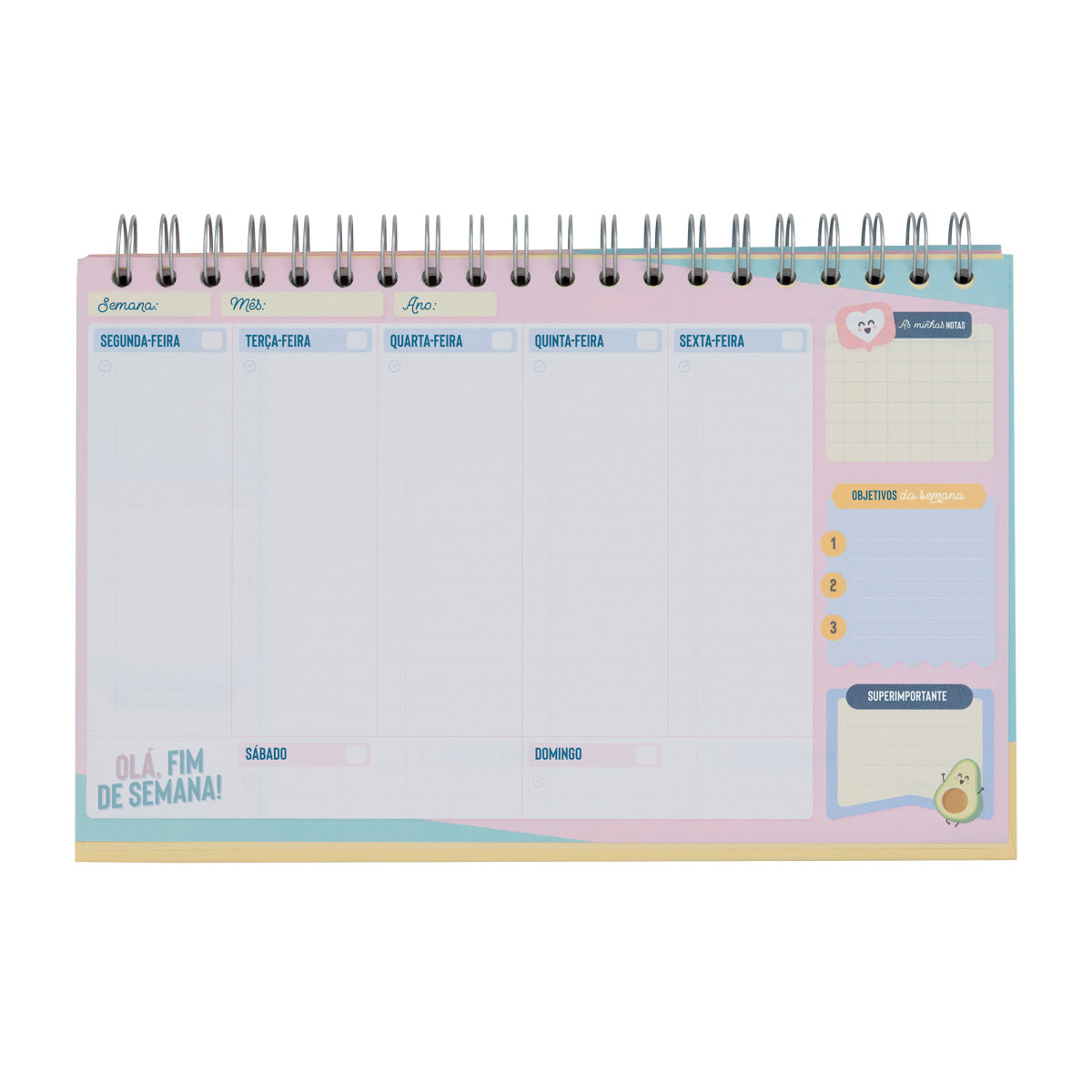 Organizador semanal - Seus sonhos vêm aqui