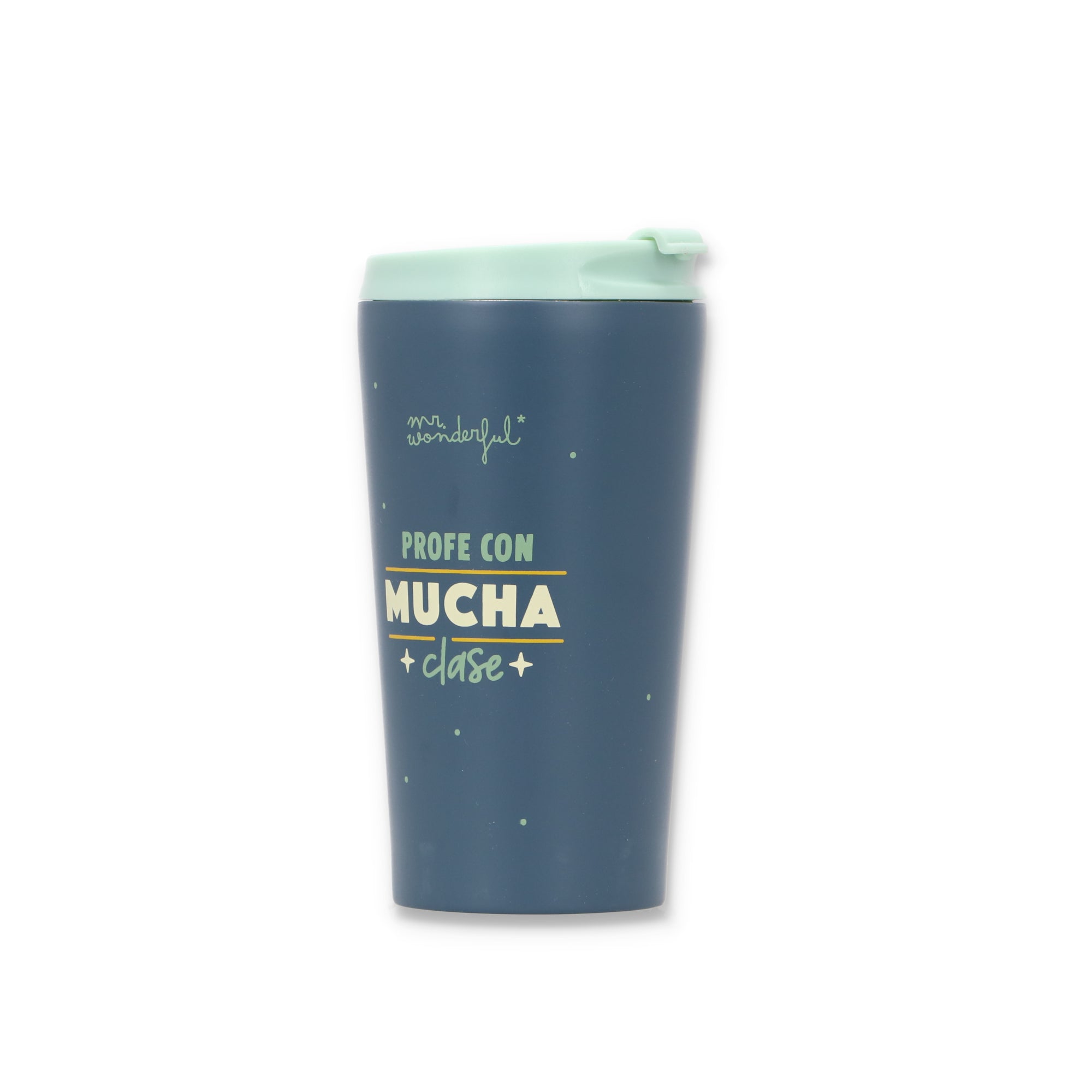 Taza take away térmica - Profe con mucha CLASE
