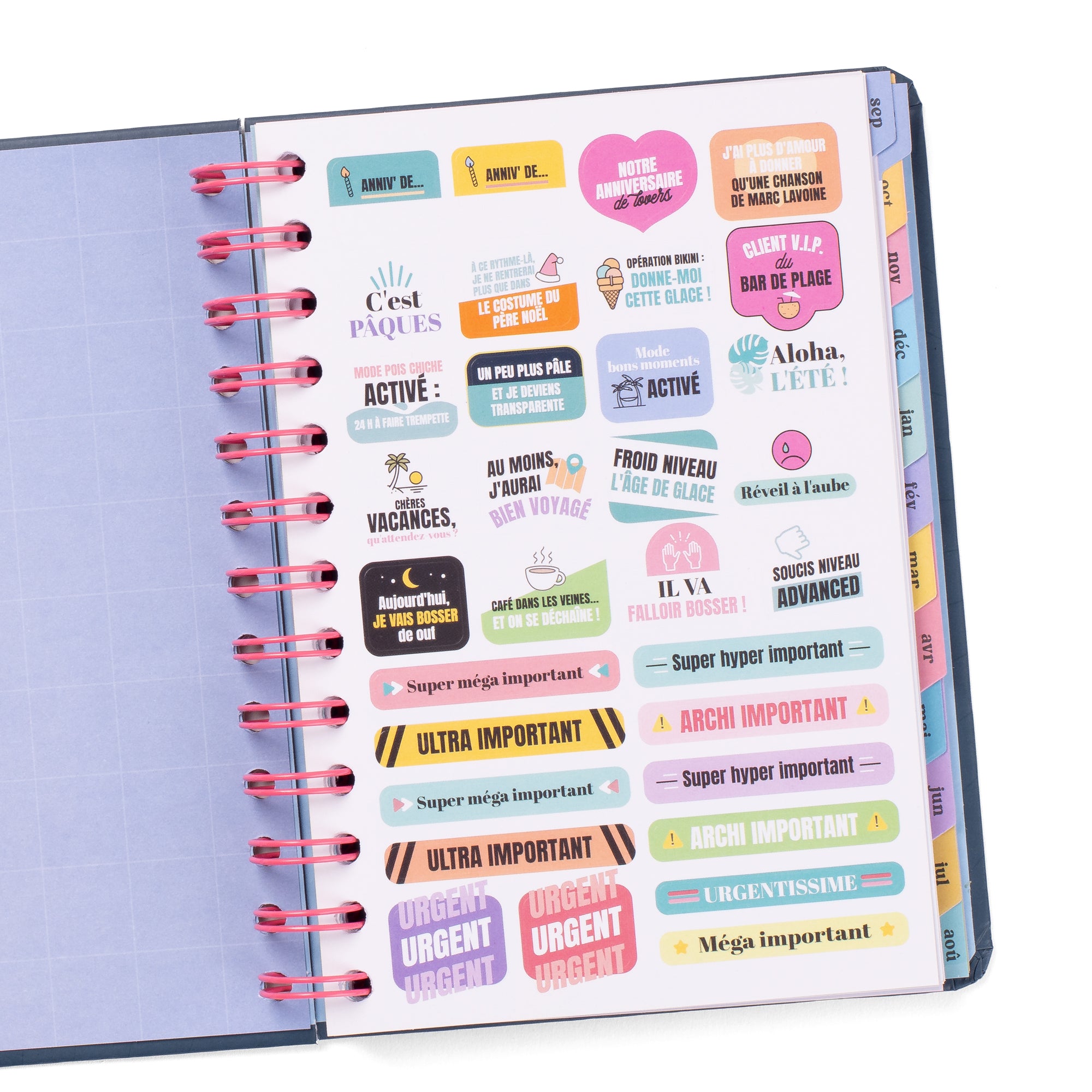 Agenda Wonder petit format 2025-26 Semainier - Projets passionnants et motivation maximale 