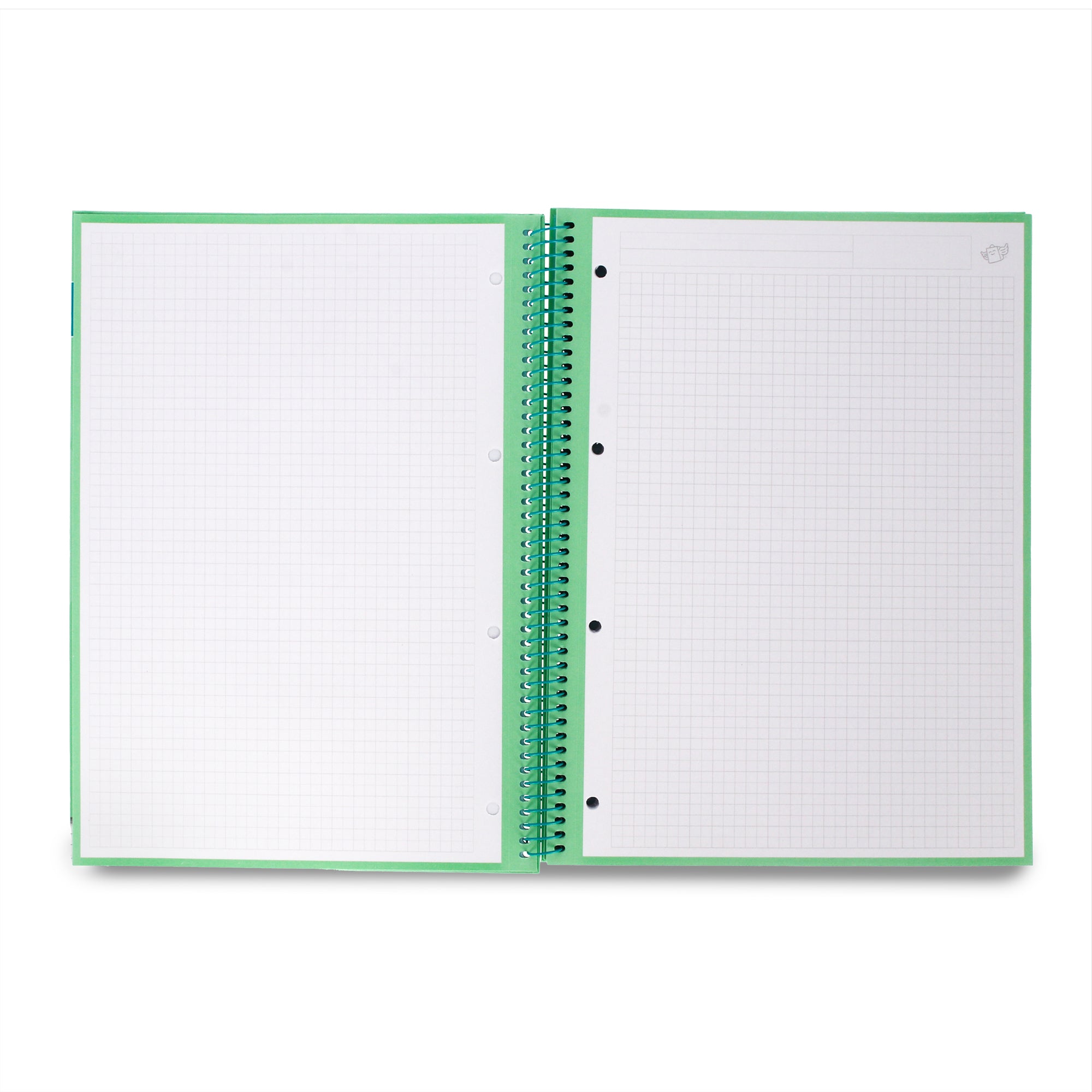 Set de 2 Libretas A4 80 grid and micro-perforated sheets - Rojo y menta
