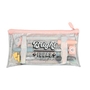 Set of pencil case + 3 pens - Bright ideas