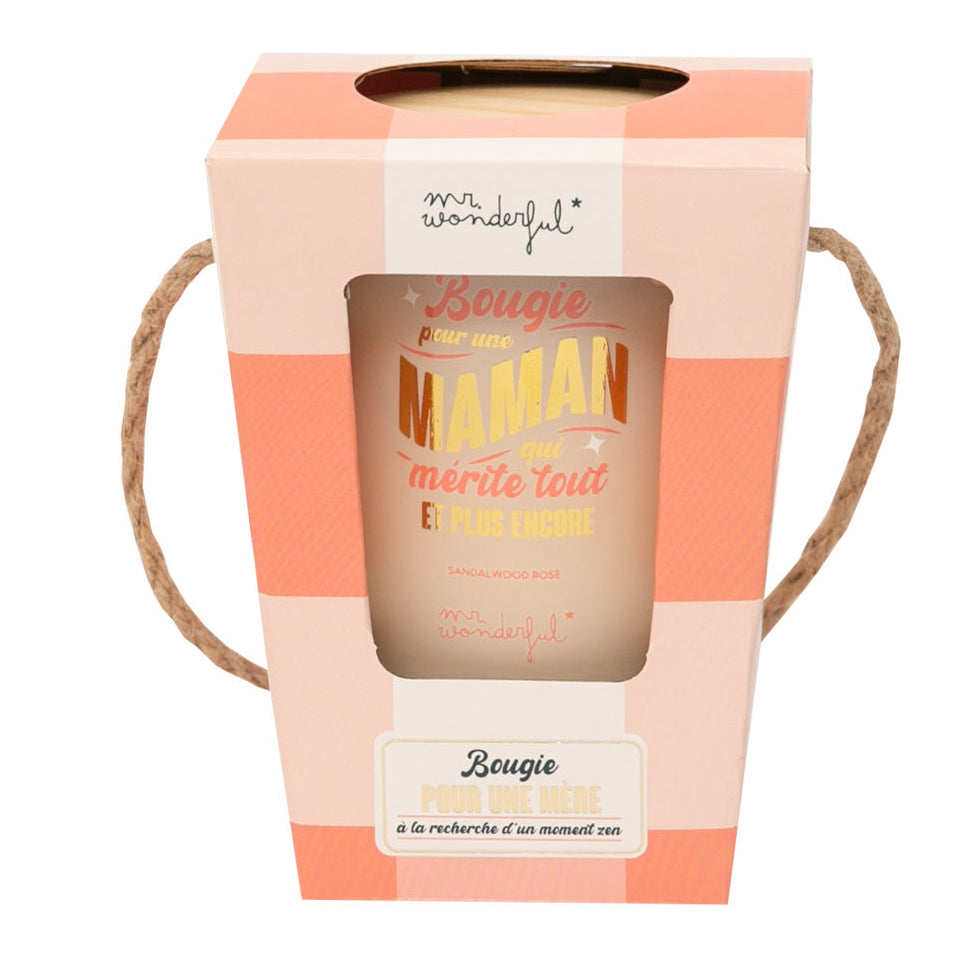 Bougie parfumée - Bougie pour une maman qui mérite tout et plus encore 