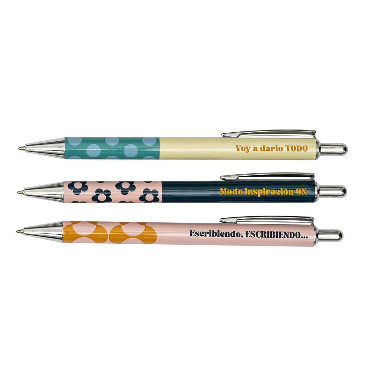 Estuche con 3 bolis - Aprovecha cada momento
