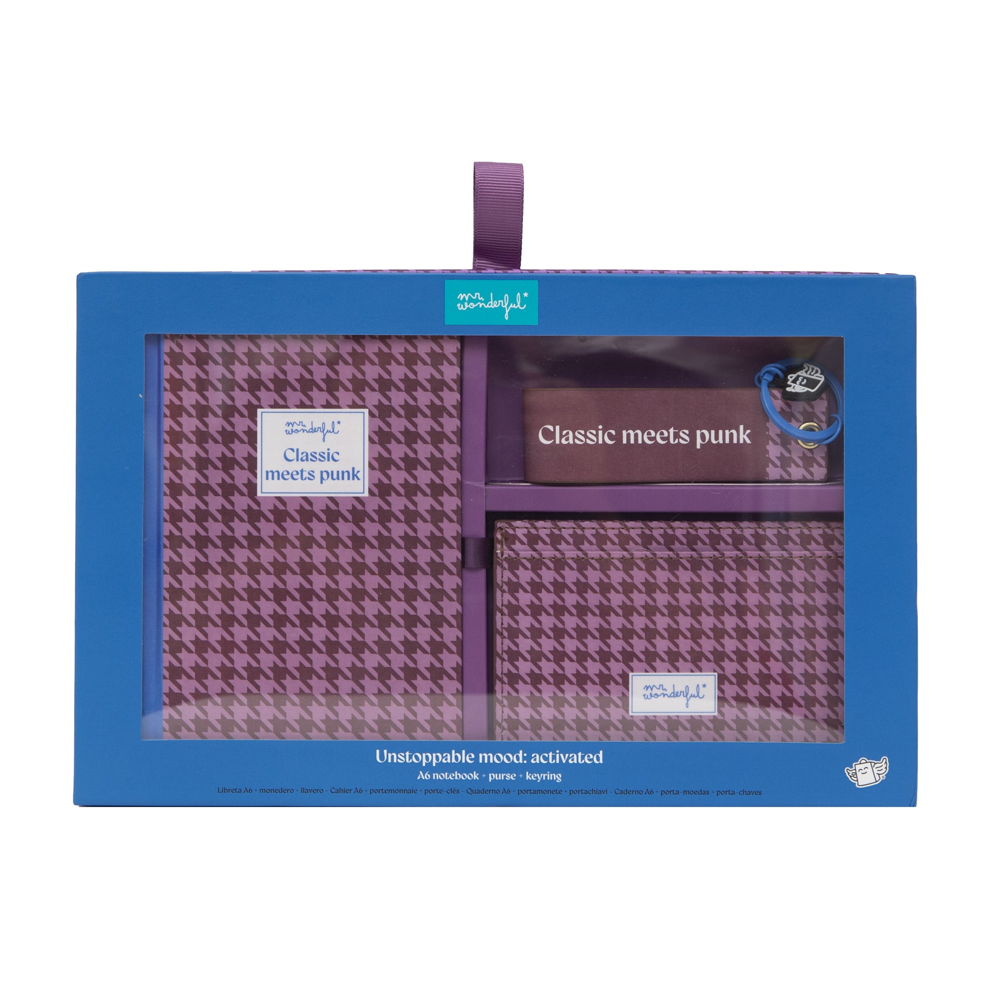 Mr. Wonderful Set di Due Portachiavi, Multicolore, Standard