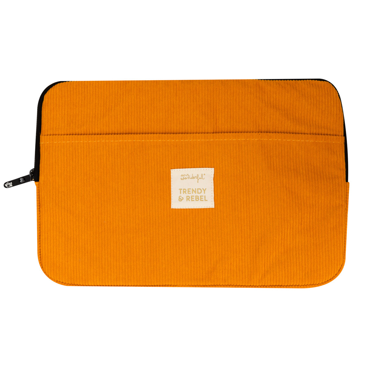 Laptop sleeve 13-14" corduroy mustard yellow - Trendy & rebel.