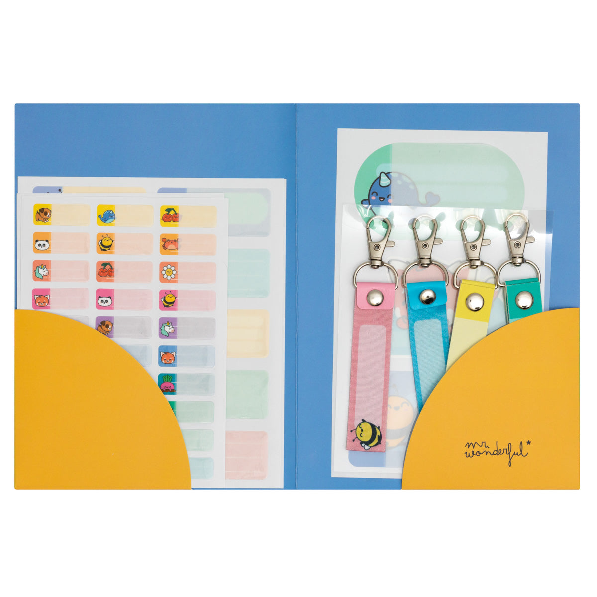Stickers and lanyards to personalise school items