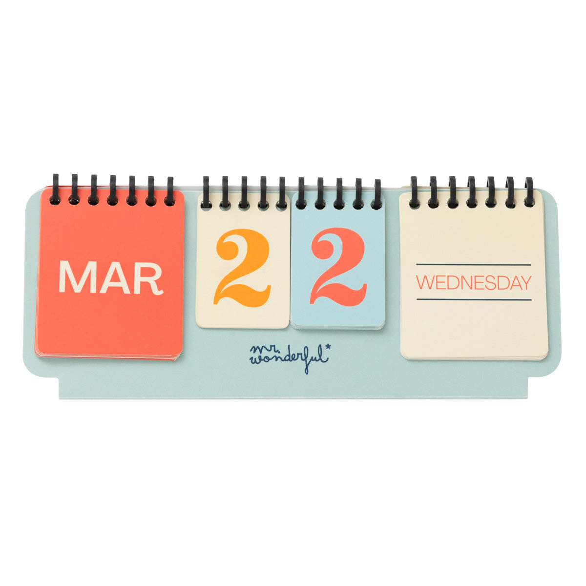 Vintage-style perpetual desktop calendar to enjoy a perfect year