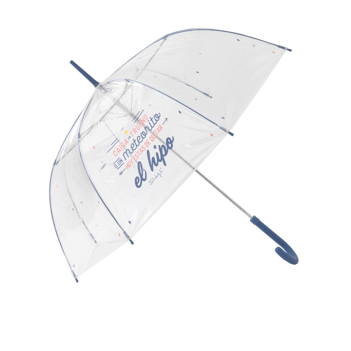 Grand parapluie transparent - Coups de tonnerre ou