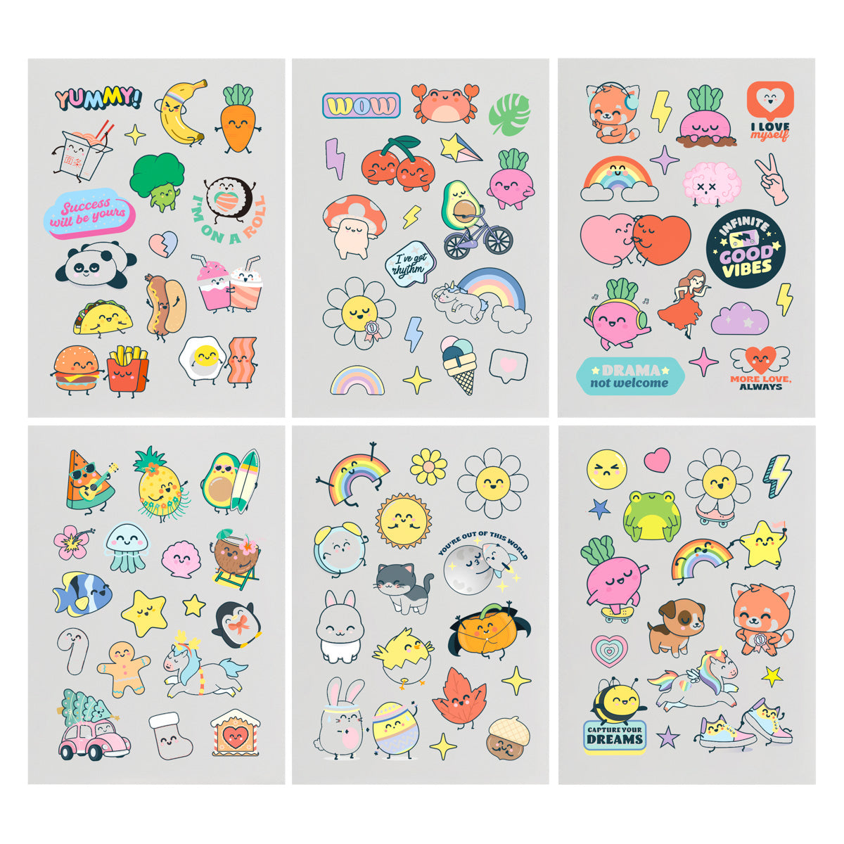 Stickers that fill each day with happiness.