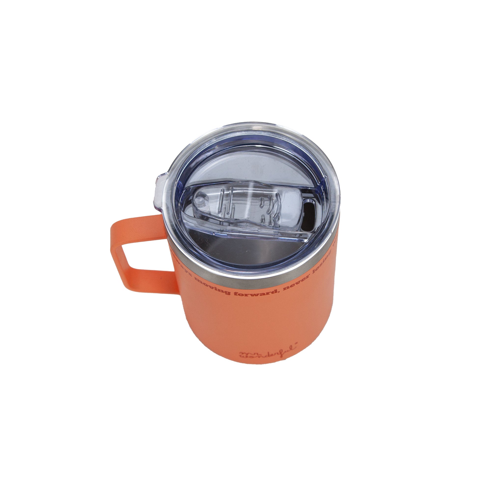 Taza térmica take away acero inoxidable salmón - Always moving forward, never losing warmth