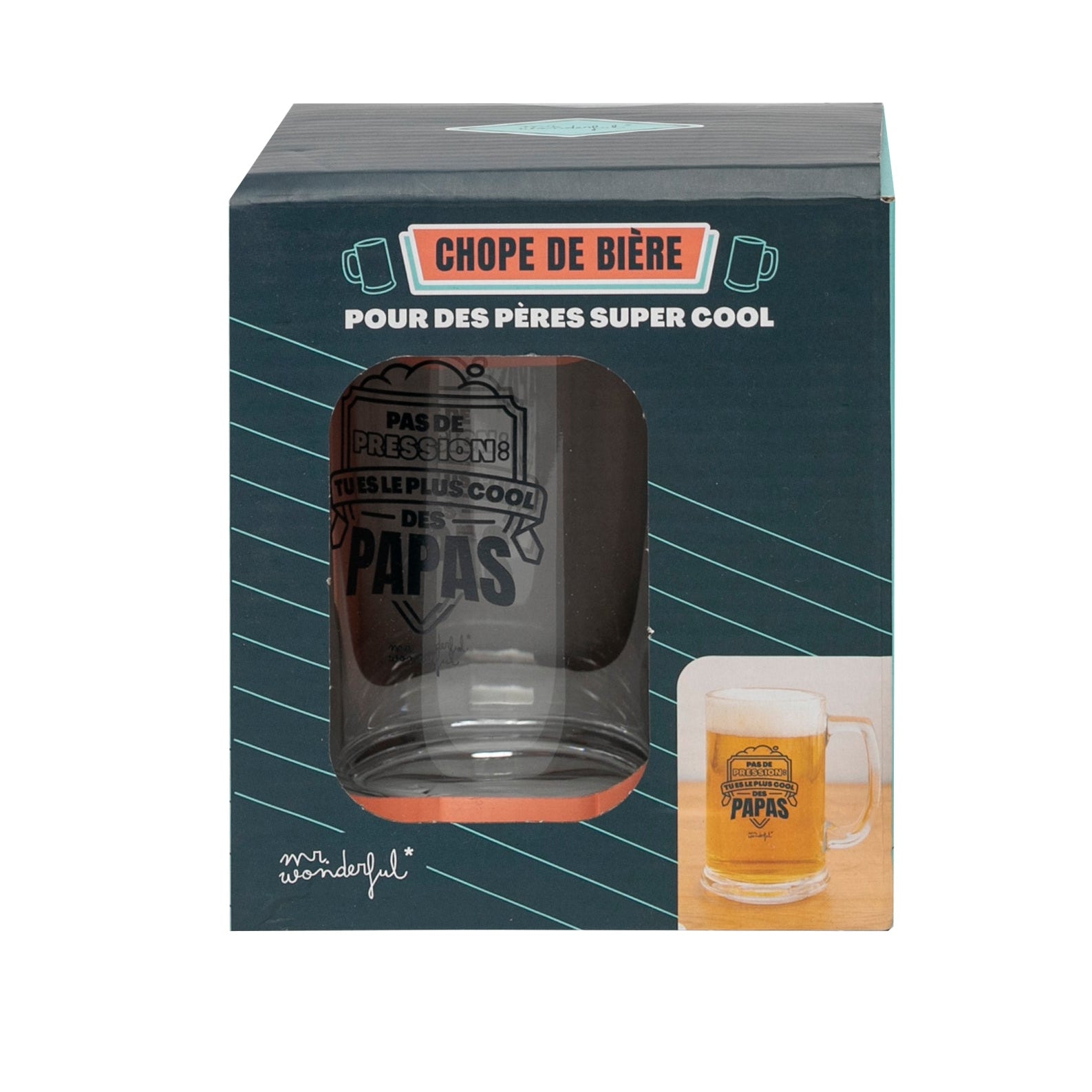Chope de bière - Tu es le plus cool des papas