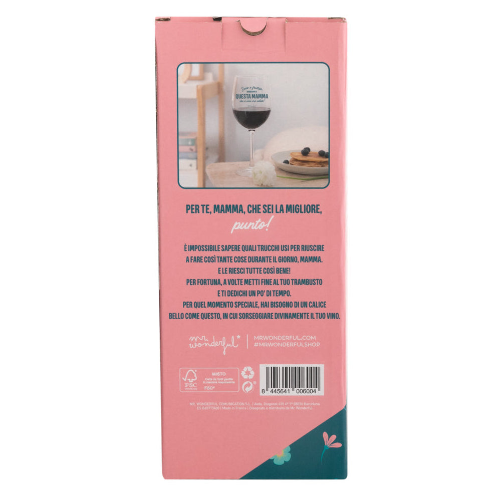 Calice da vino - Seco ou fruttato, brindamos a esta mamma que é vero oro colato! 