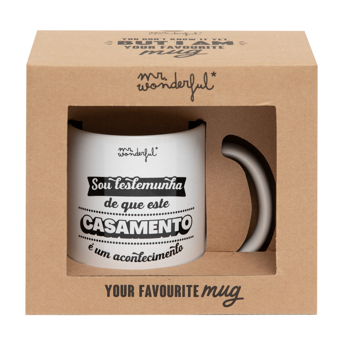 Caneca Iconic - Sou testemunha de que este casamento é um acontecimento.