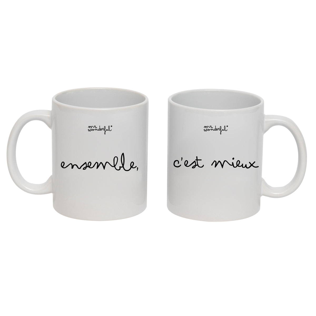 Set de 2 mugs Iconiques - Ensemble, c'est mieux