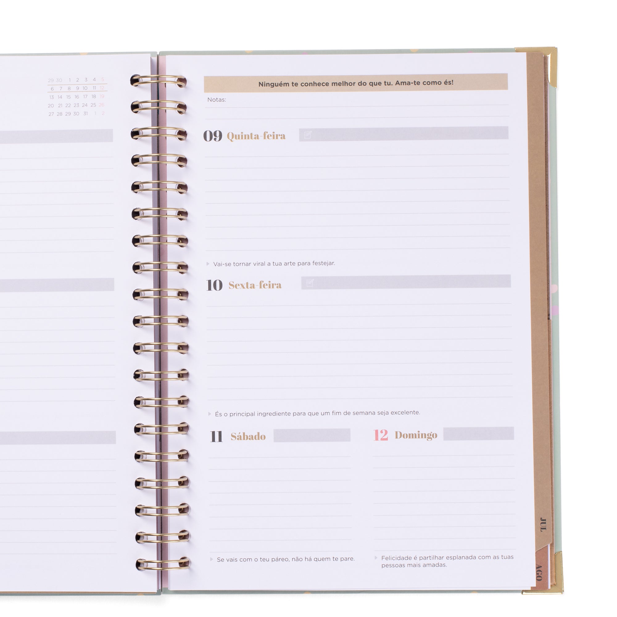 Agenda Office 2025-26 Semanal Grande - Vou deixar-me surpreender