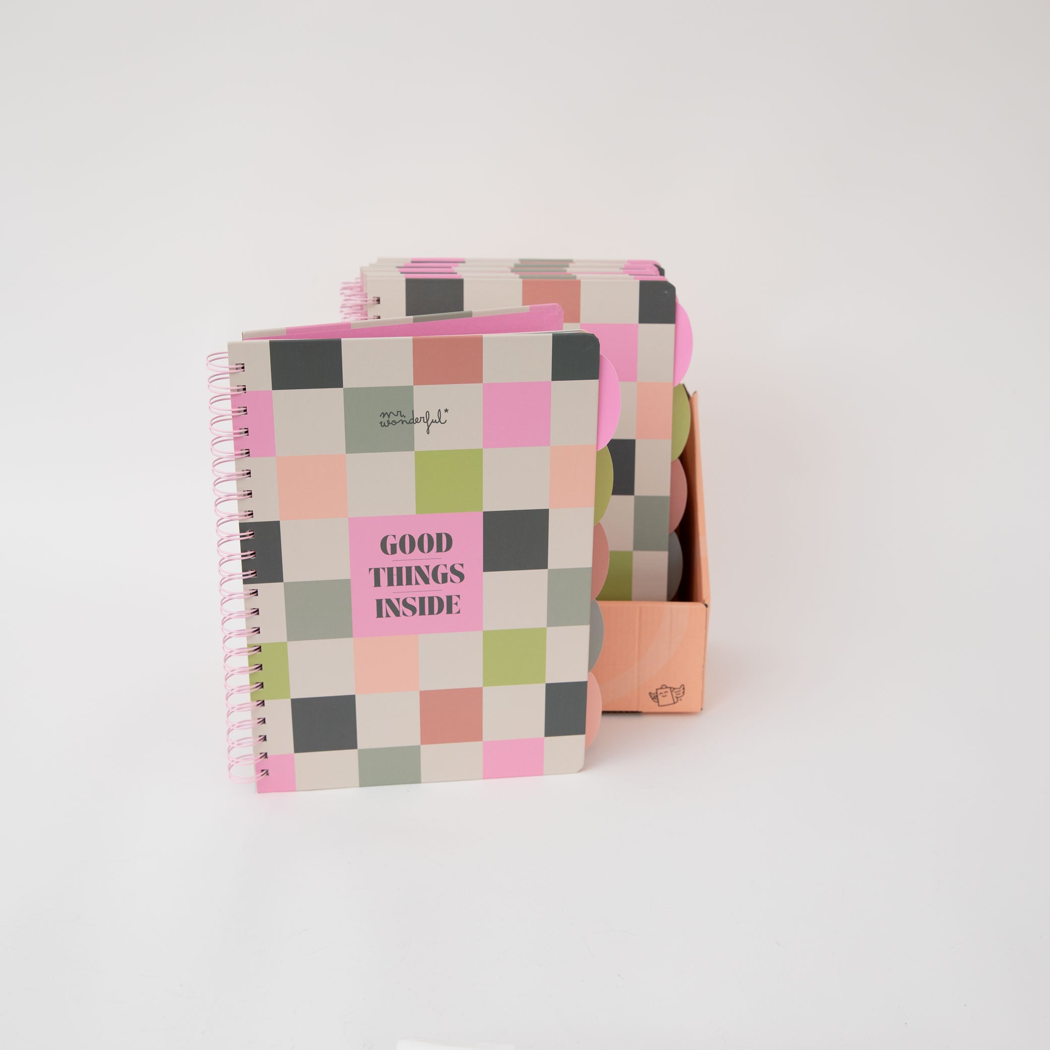 A4 notebook with fold-out tabbed dividers - Good things inside