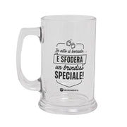 Boccale di birra con messaggio in italiano Mr. Wonderful - In alto il boccale… e sfodera un brindisi speciale!