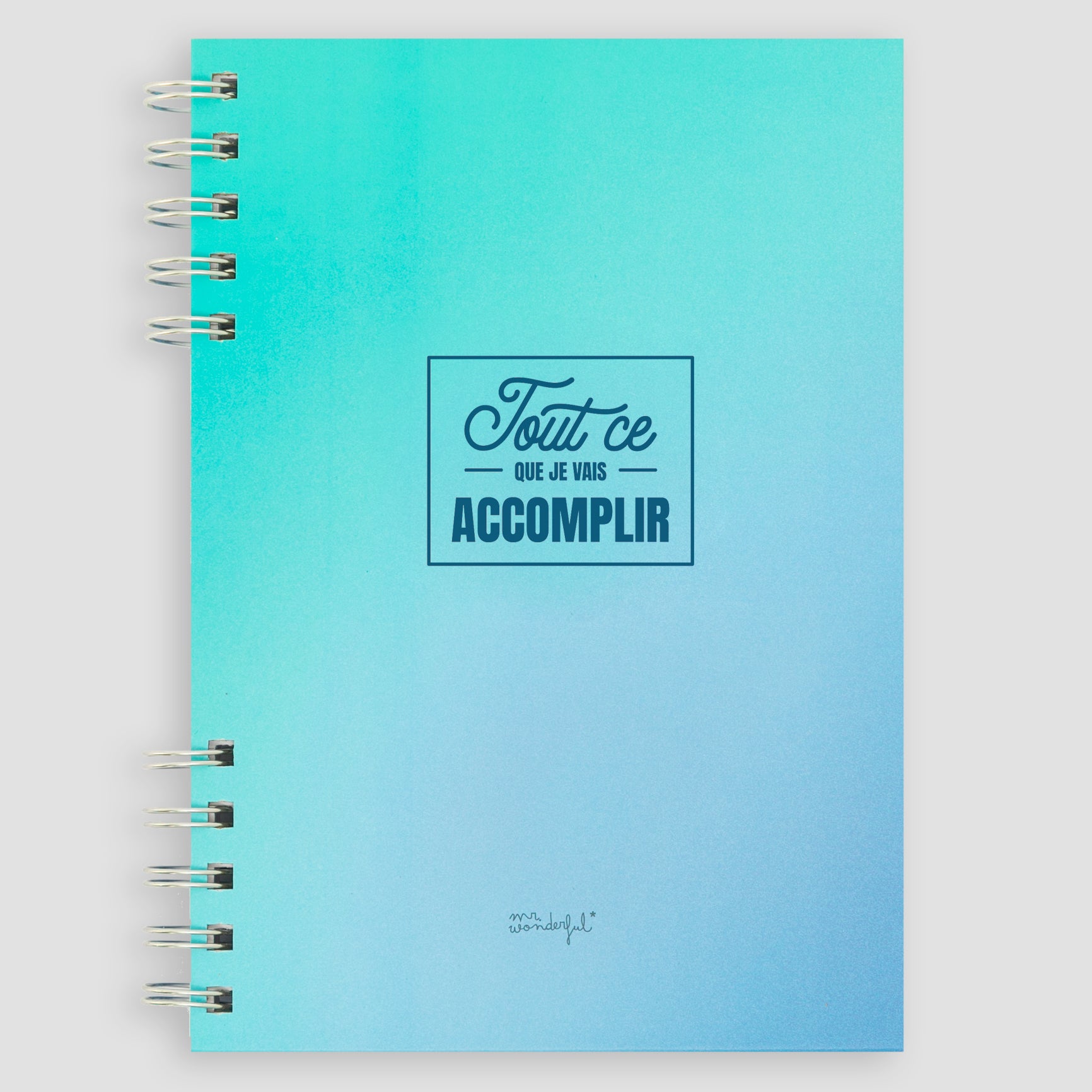 Cahier A5 bleu - Tout ce que vous allez respecter 