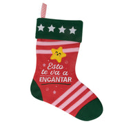 Calcetín de Navidad decorativo con frase Mr. Wonderful - Esto te va a encantar