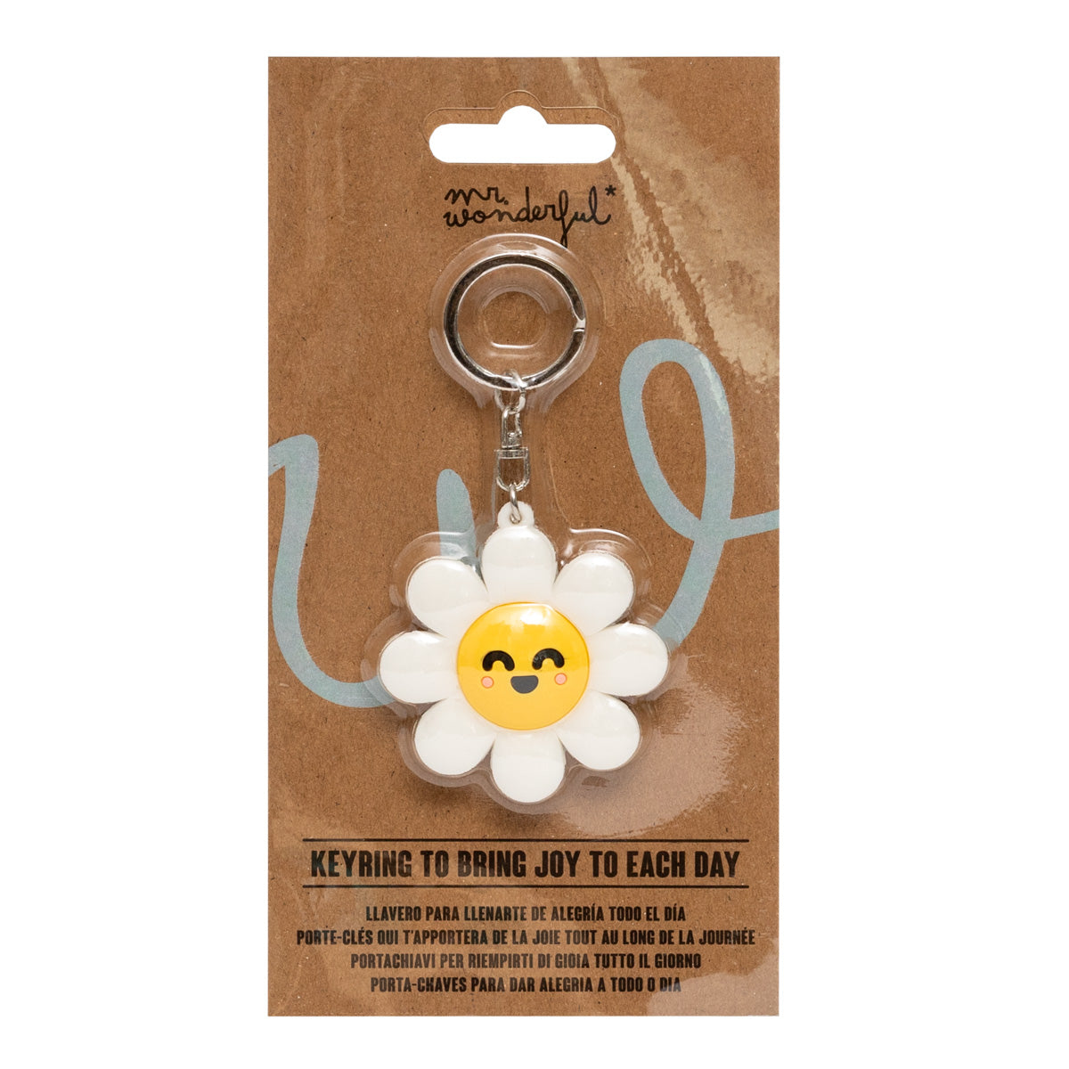 Rubber keyring - Daisy