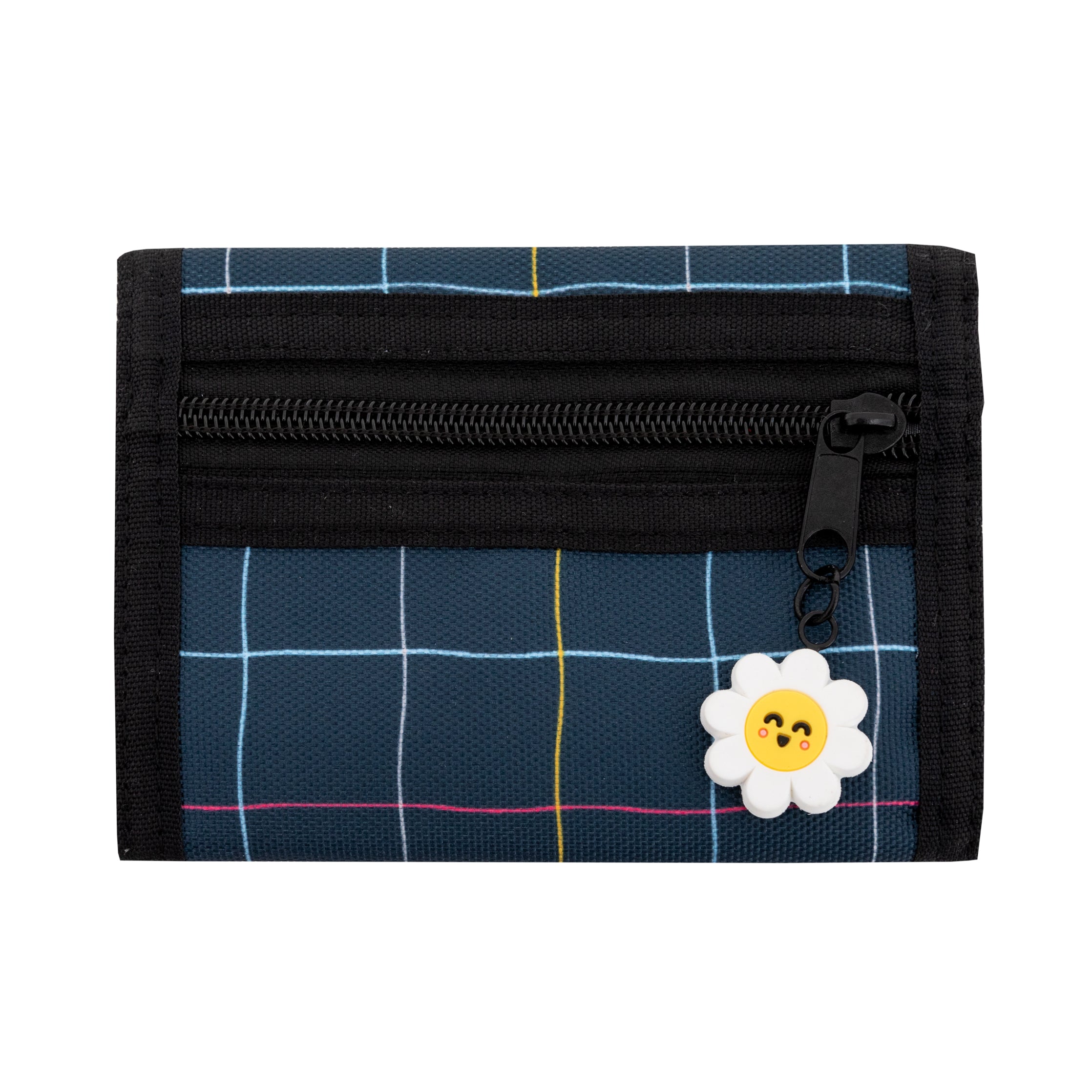 Porte-monnaie velcro Urban Daisy - Bleu. 