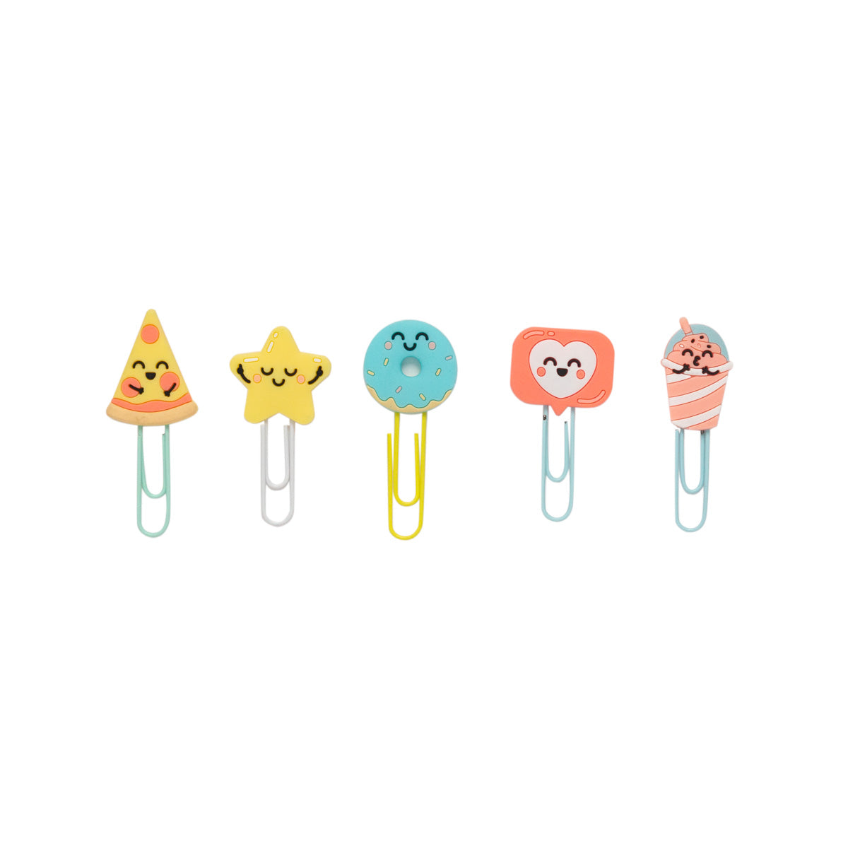 Pencil case with set of character clips - Laugh, dream & be...