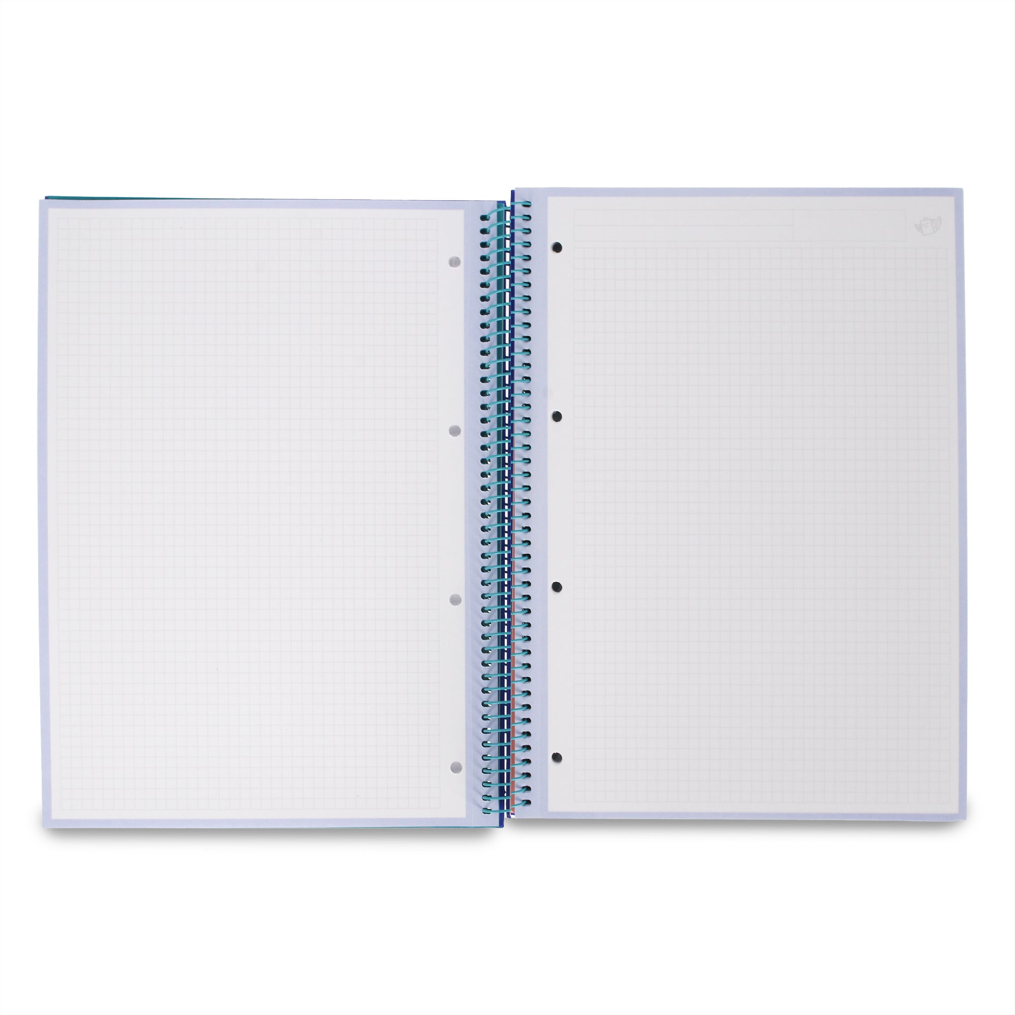 Libreta A4 azul 120 sheets - Grid paper and micro-perforated