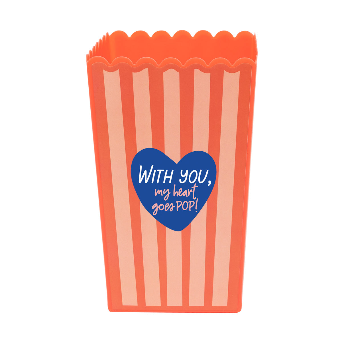 Set of popcorn bowl + 2 soda cups for red carpet couples