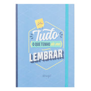 Caderno com notas autocolantes - Tudo o que tenho de me lembrar