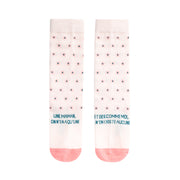 Chaussettes avec message en français pour les mamans Mr. Wonderful Fête des Mères Taille 35-38 - Une maman, on n'en a qu'une, et des comme moi, il n'en existe aucune