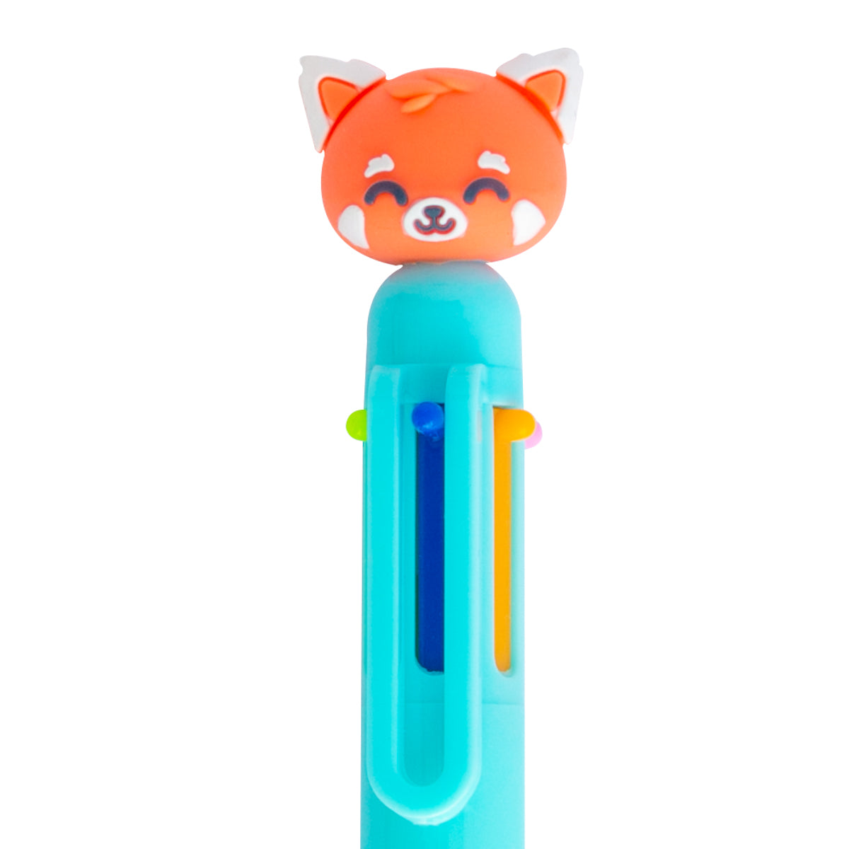 Caneta multicolorida para anotar planos épicos menta - Panda vermelho 