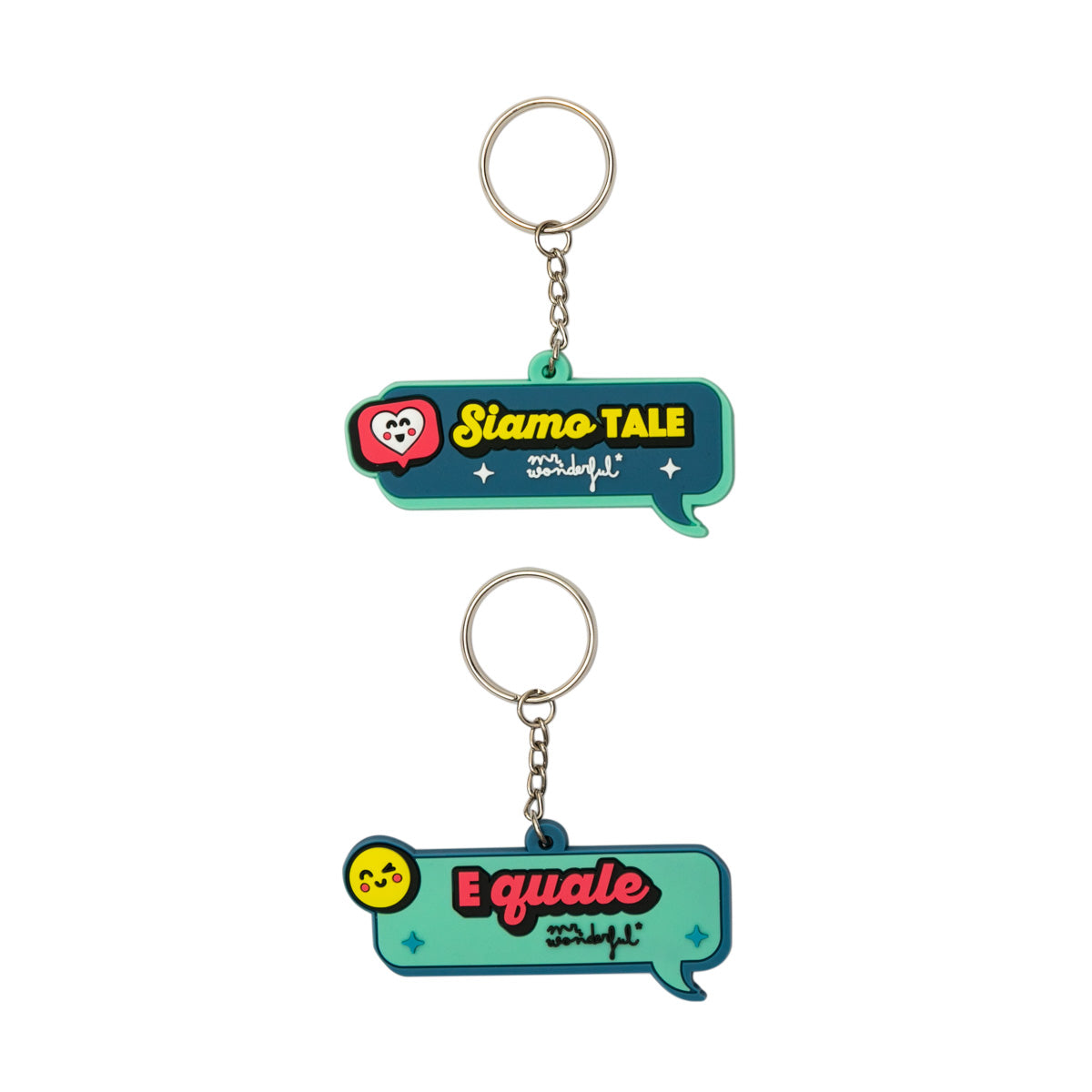 Set di 2 portachiavi – Siamo tale e quale