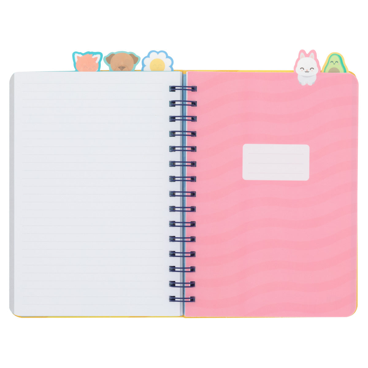 Caderno A5 com divisórias penteadas - Para grandes objetivos, grandes planos. 