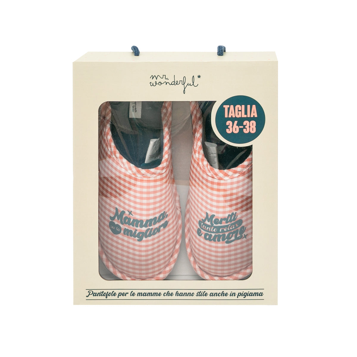 Pantofole T 36-38 - Mamma sei la migliore. Meriti tanto relax e amore.
