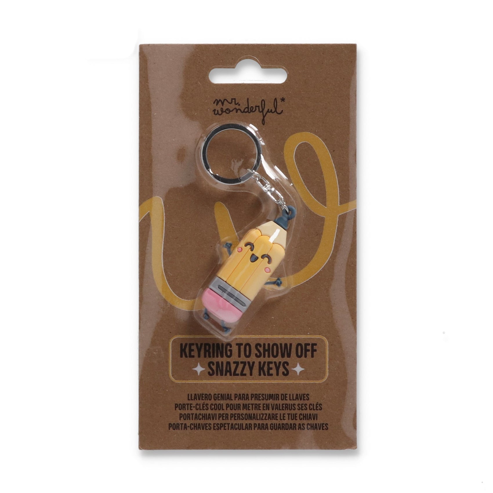 Porte-clés crayon pour un excellent professeur. 