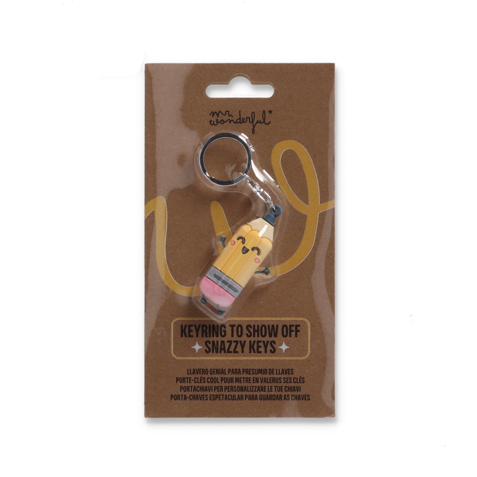 Porte-clés crayon pour un excellent professeur. 