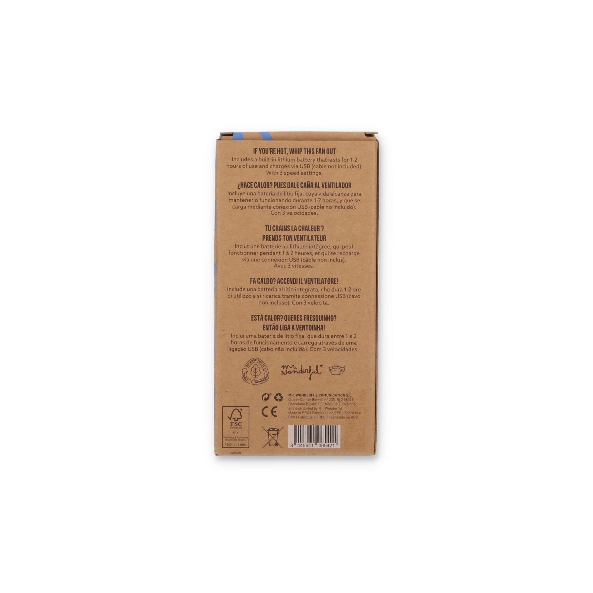 Ventilador de mano - Pink daisy