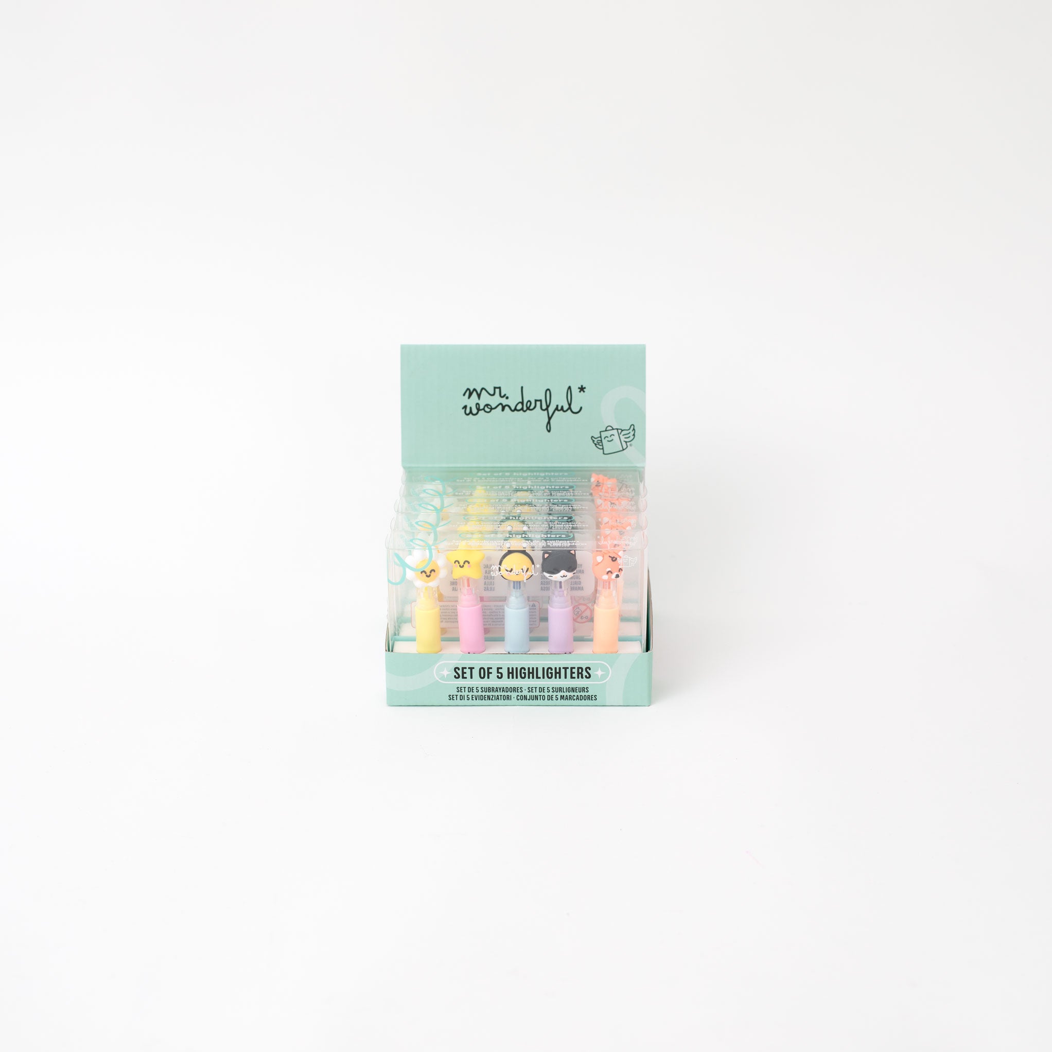 Set de 5 subrayadores pastel – Colores suaves, ideas brillantes - Live in colour