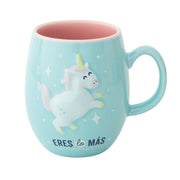 Taza con relieve de unicornio y frase Mr. Wonderful - Eres lo más